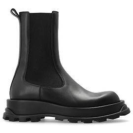 Jil Sander Chelsea Boots Black Leather Black