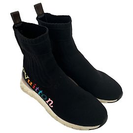 Sneakers Aftergame Louis Vuitton in nylon nero Nero