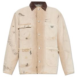 Autre Marque Giacca oversize in cotone beige MISBHV Marrone Beige