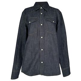Apc Camisa Western de denim A.P.C. en algodón azul oscuro Azul