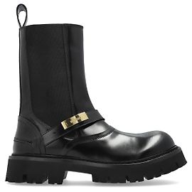 Moschino Botines con logotipo Negro