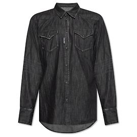 Dsquared2 Jeanshemd Schwarz Schwarz