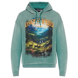 Dsquared2 Sweatshirt mit Print Grün