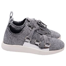 Baskets Giuseppe Zanotti Maggie en paillettes argentées Argenté