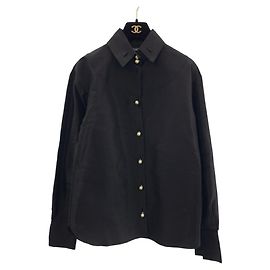 Camicia in seta CHANEL P64478V24243 Nero
