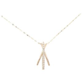 Autre Marque Collana Au750 bicolore con diamanti D'oro