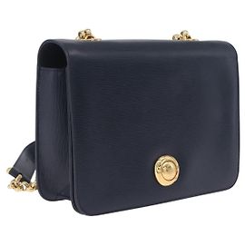 Chloé Bolsa de Ombro Chloe com Corrente em Couro Navy Gold Outro