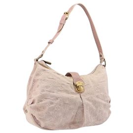 LOUIS VUITTON Monogram Denim Slytree Shoulder Bag Pink M95833 LV Autre