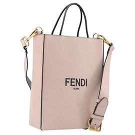 FENDI Handtasche Leder 2way Pink Gold Andere