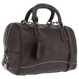 PRADA Mini Boston Bag Boston Bag Leather 2way Brown Silver B11075 Altro