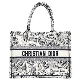 Dior Book Tote Medium Plan de Paris Marrone