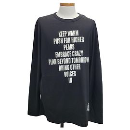 Moncler Malia Langarm-T-Shirt Rundhals Schwarz Schwarz