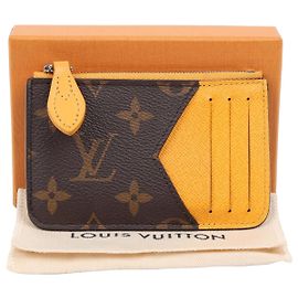 Louis Vuitton Kartenetui Geldbörse Braun Leder Braun