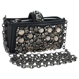 Chanel Borsa a Tracolla in Pelle Matelassé Medium Nero