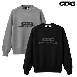 Comme Des Garcons Round Neck School Pullover Black