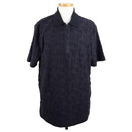 Louis Vuitton Terry-Baumwoll-Poloshirt Navy Blau