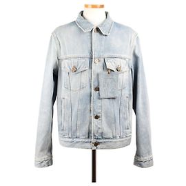 Giacca in denim Louis Vuitton DNA Blu Blu