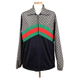 Gucci Jacquard-Windjacke Schwarz