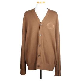 Burberry Wollcardigan Eichenblatt Camel XL Braun