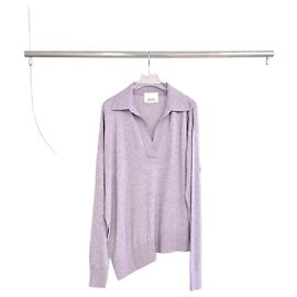 Isabel Marant Pull-over en maille asymétrique lavande Violet