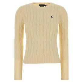 Ralph Lauren Zopfstrickpullover aus Pima-Baumwolle Weiß