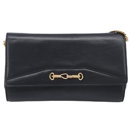 Céline Celine Shoulder Leather Large Noir