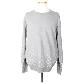 Louis Vuitton Strickpullover Farbverlauf Gray XL Braun
