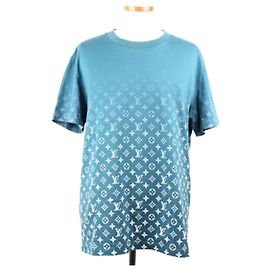 Louis Vuitton Sweat à capuche Gradient Monogram XL Bleu
