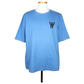 Hermès Robot Patch Short Sleeve T-Shirt Blue