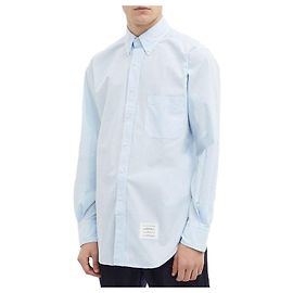 Thom Browne Classic Poplin Shirt Men Blue Blue