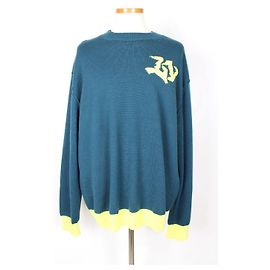 Louis Vuitton Signature Crewneck Knit Blau