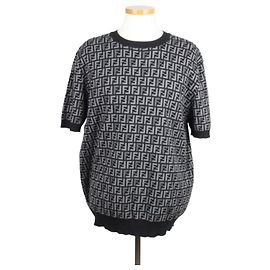 Fendi FF Jacquard Short Sleeve Knit Multiple colors