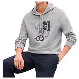Hermès Puzzle Kapuzenpullover für Herren Braun
