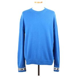 Louis Vuitton Strickpullover aus Kaschmir Blau Blau