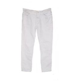 Louis Vuitton Slim Stretch Denim Hose Weiß Weiß