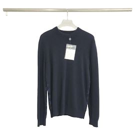 Louis Vuitton Navy Monogram Half and Half Knit Blue