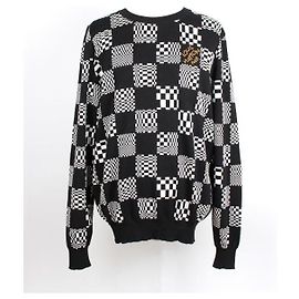 Louis Vuitton Maille col rond Distorted Damier Noir