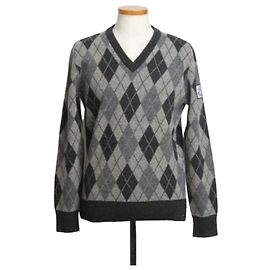 Moncler Taille du tricot col en V Argyle Multicolore