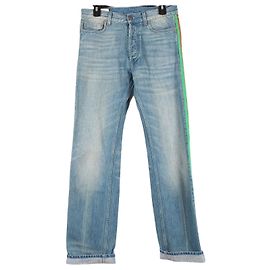 Gucci Web Side Jeanshose blau Blau
