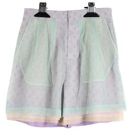 Louis Vuitton Monogram Tüll-Shorts Mehrfarben