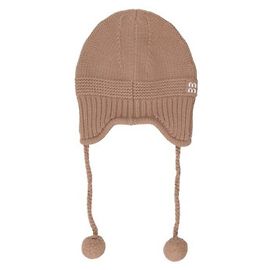 Chapéu de cashmere Miu Miu Marrom Camel Marrom