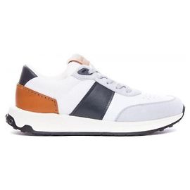 Tod's Baskets multicolores en cuir de veau Blanc