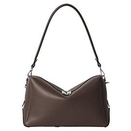 Fendi Bolso Cuadrado de Cuero Medium ASIH Castaño