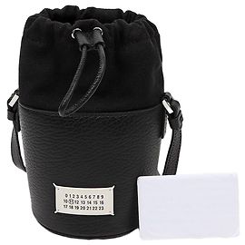 Maison Martin Margiela Borsa a secchiello in micro pelle Nera Nero