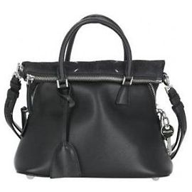 Maison Martin Margiela Maison Margiela 5AC Soft Mini Black Leather Handbag Black