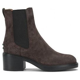 Tod's Suede Ankle Boots Dark Brown Brown