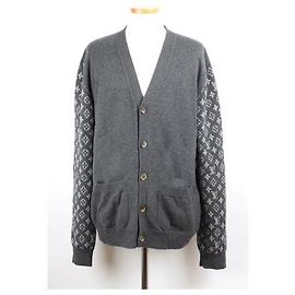 Louis Vuitton Kaschmir-Cardigan mit Monogramm XL Braun