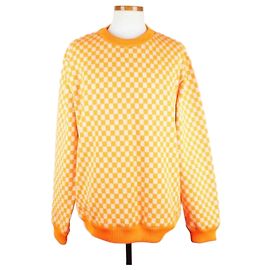 Louis Vuitton Damier Crewneck Knit Orange XL Orange