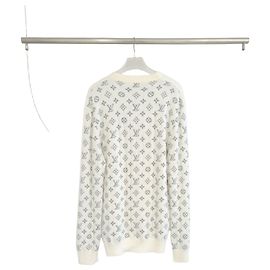 Louis Vuitton Monogram Half and Half Cashmere White Knit XXL White
