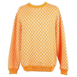 Louis Vuitton Damier Knit Sweater Orange Orange